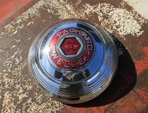 1930s packard twelve - twelve, hubcap